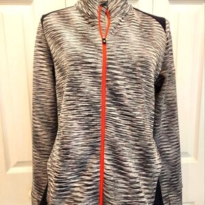 Foot Joy Women's Black and Gray Jacket W Orange Zip. Sz M